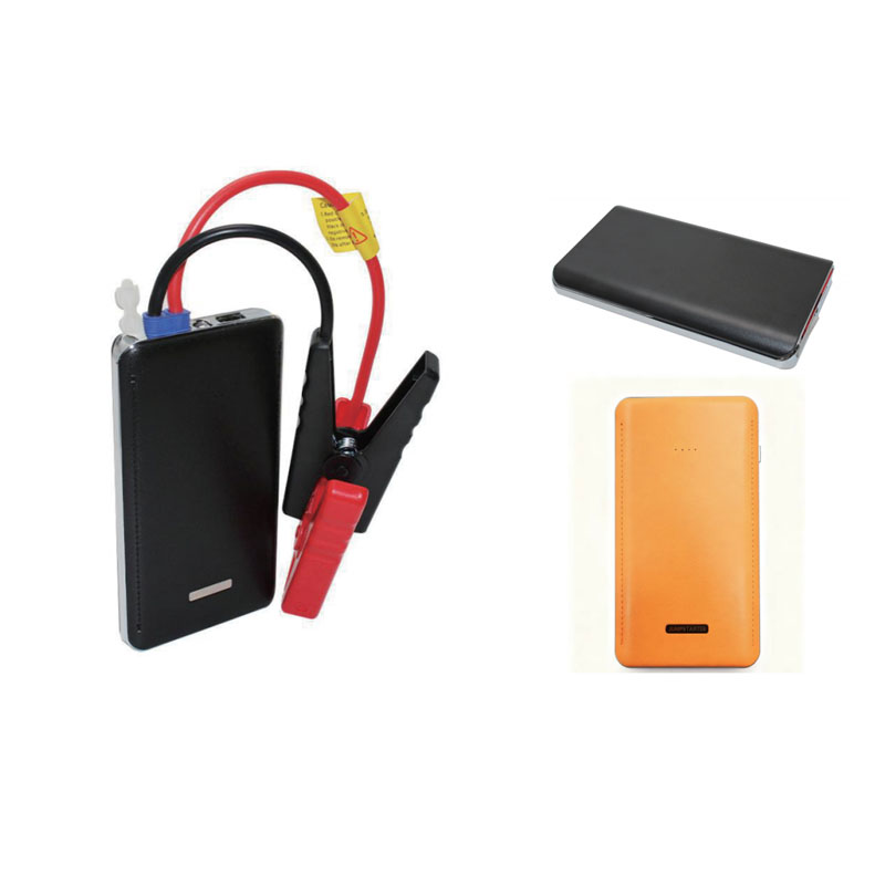 SE-05 Leather Jump Starter for Car – 600A Peak, 7200mAh, USB Quick Charge, 15+ Starts